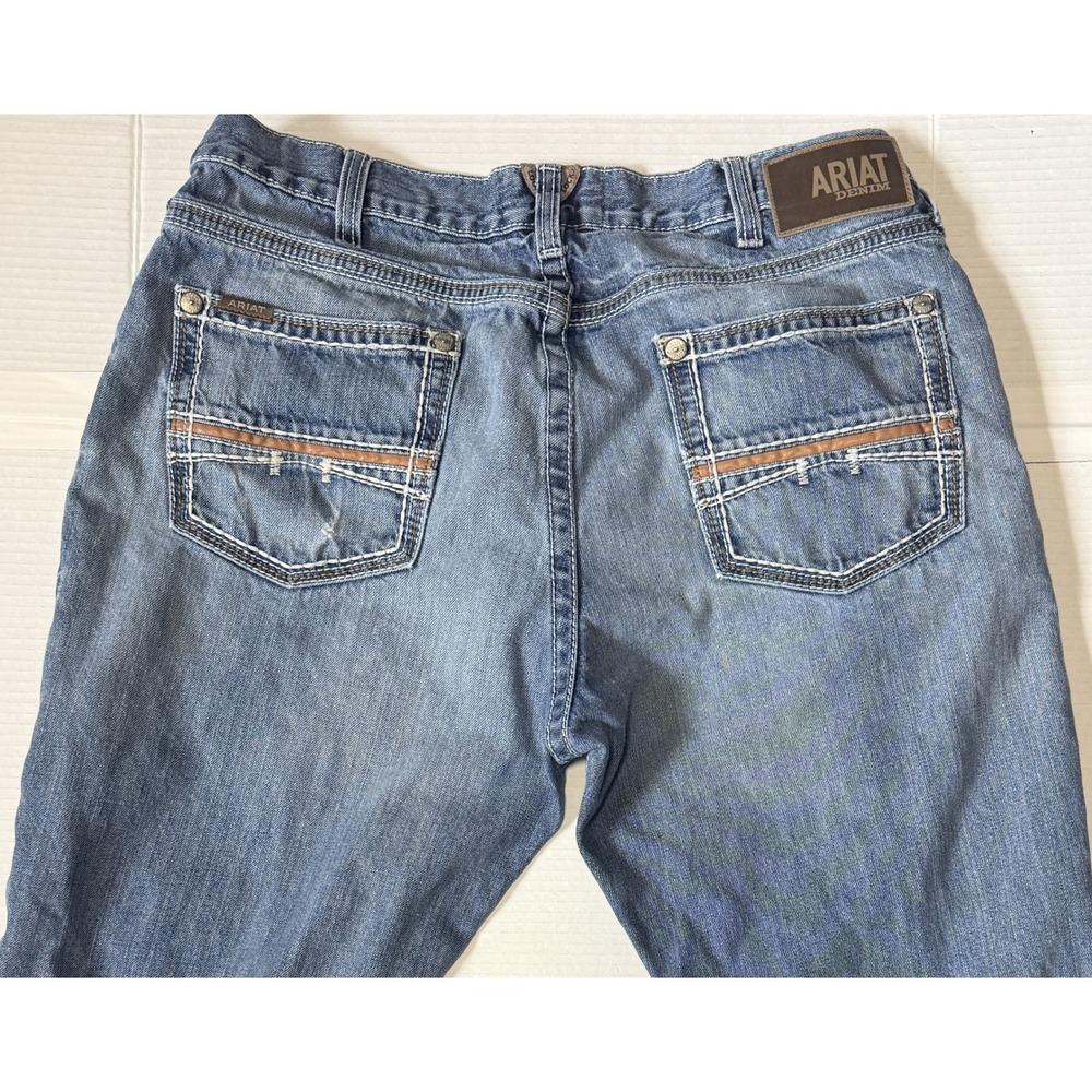 ARIAT M4 - Men's Jeans - Relaxed Bootcut Western Denim Blue - Size 36x34